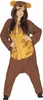 Costume da orso tuta marrone per adulti Anteprima dell’immagine prodotto 4