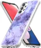 A close-up shot of a phone case with a marble pattern, placed diagonally on a white background. Produktbild-Vorschau
