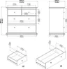 Commode - Blanc 48,5 x 96,2 x 86,9 cm (h) Voir les images du produit 12