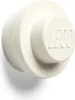 A close-up, studio shot of a white LEGO wall hanger. Produktbild-Vorschau