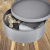 ONVAYA® Beistelltisch aus Holz | Grau | Holz | Ø 35 cm | Produktbild-Vorschau 8