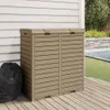 vidaXL Venkovní odpadkový koš světle hnědý 78x41x86 cm Náhled obrázku produktu 6