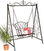 DanDiBo Hollywoodschaukel Metall Antik Gartenschaukel Produktbild-Vorschau 1