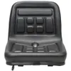 A black tractor seat shown from the front against a white background. Anteprima dell’immagine prodotto