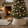 Weihnachtsbaumrock 56 x 25 cm aus Plüsch Stoff - beige - Produktbild-Vorschau 6