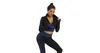 Set fitness Yoga Sense da donna nero-blu, M Anteprima dell’immagine prodotto 3
