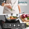 Batoris Edelstahlpfanne Unbeschichtet - Induktion - Profi Produktbild-Vorschau 3