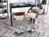 Verstellbarer Barhocker ZUWENA – Walnuss/Creme/Chrom Produktbild-Vorschau 10