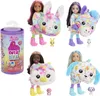 A collage of Barbie Cutie Reveal dolls in various animal costumes, along with their packaging and accessories. Voir les images du produit