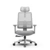 A studio shot of a gray ergonomic office chair. Náhled obrázku produktu