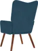 vidaXL Fauteuil relax bleu velours Voir les images du produit 4