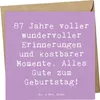 Mr. & Mrs. Panda Klappkarte Spruch 87. Geburtstag Freude - Produktbild-Vorschau 1