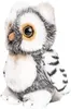 Uni-Toys - Eule grau-weiß - 18 cm (Höhe) - Plüsch-Vogel - Produktbild-Vorschau 3