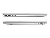 Side view of two silver laptops stacked on a white background. Produktbild-Vorschau