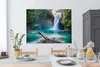 MuchoWow® - Leinwandbilder - Wasserfall - Steine - Produktbild-Vorschau 3