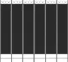 vidaXL Paravento a 6 pannelli, nero, 240x220 cm, in tessuto Anteprima dell’immagine prodotto 3