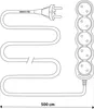 LUMILED Steckdosenleiste 5-Fach Steckdose Typ E, 5m Kabel Produktbild-Vorschau 5