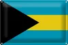 Blechschild Flagge Bahamas 30x20cm Flag of the Bahamas Produktbild-Vorschau 1