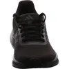 A close-up, front-facing view of a black Adidas running shoe. Podgląd zdjęcia produktu