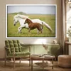 MuchoWow® Poster Pferde - Tiere - Gras 180x120 cm - Produktbild-Vorschau 4