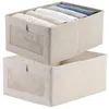 Beige Kleideraufbewahrungsbox-Organizer, 2-teilig Produktbild-Vorschau 3