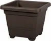 Plastový kvetináč Quadrato 38x38x30 cm hnedý Náhľad obrázku produktu 1