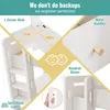 OKWISH Lit Mezzanine 90x200 - Lit Simple Avec Bureau Voir les images du produit 6