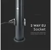 V-TAC Poller-Außenleuchte VT-838, IP44, E27, Edelstahl, Produktbild-Vorschau 22