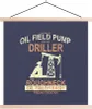MuchoWow® Textilposter Pumpe - Öl - Retro - Zeichnung Produktbild-Vorschau 1