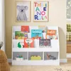 SoBuy Regál na knihy Detský regál Montessori s 3 Náhľad obrázku produktu 2
