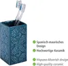 Zahnputzbecher Cordoba Blau Keramik Produktbild-Vorschau 2
