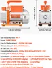 Pompa per vuoto VEVOR con manometro, 3,5 CFM 99 L/min, 180 Anteprima dell’immagine prodotto 7