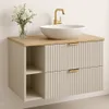 A bathroom vanity with a sink and faucet. Náhľad obrázku produktu