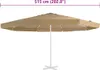vidaXL Náhradný poťah na slnečník Taupe 515 cm Náhľad obrázku produktu 4