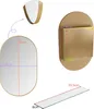 OKWISH Miroir de Rangement pour Salle de Bain Ovale - Cadre Voir les images du produit 4