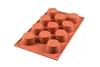 Silikomart SF022, Muffin-Backform, Rechteckig, 0,55 l, Rot, Produktbild-Vorschau 3