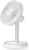 A white desk fan with a silver stand and base, shown against a white background. Náhled obrázku produktu
