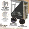 Étagère extérieure pour bois de chauffage avec toit Voir les images du produit 6