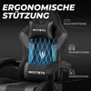 Gaming Stuhl mit Fußstütze, 135° verstellbarer Rückenlehne, Produktbild-Vorschau 7