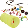 Katzenspielzeug Set mit zusammenklappbarem Tunnel (48x25 Produktbild-Vorschau 1