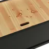 The Living Store Sitzbank Schwarz 107x45x75,5 cm Massivholz Produktbild-Vorschau 8