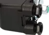 A close-up view of a black plastic pressure switch with two threaded connectors and a metal component in the background. Voir les images du produit