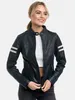 Tazzio Damen Lederjacke F513 (Navy, L) Produktbild-Vorschau 8