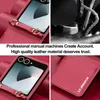 Handyhülle für Samsung Galaxy Z Flip 7, Leder Crossbody Produktbild-Vorschau 4