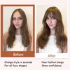 Clip in Pony Haare Haarverlängerungen Flat Bang mit Produktbild-Vorschau 4