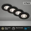 Briloner sada 4 LED vstavaných svietidiel čierna matná Náhľad obrázku produktu 2