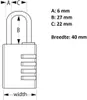 Master Lock Cadenas à code en alu, 40mm, 4 chiffres Voir les images du produit 8