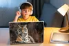 MuchoWow® Laptop Aufkleber Sticker Cover Tiger - Felsen - Produktbild-Vorschau 3