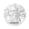 MuchoWow® Mauspad Mousepad Duisburg - Karte - Stadtplan Produktbild-Vorschau 1