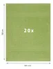Betz 20 Stück Gästetücher 30x50 cm PREMIUM 100% Baumwolle Produktbild-Vorschau 2